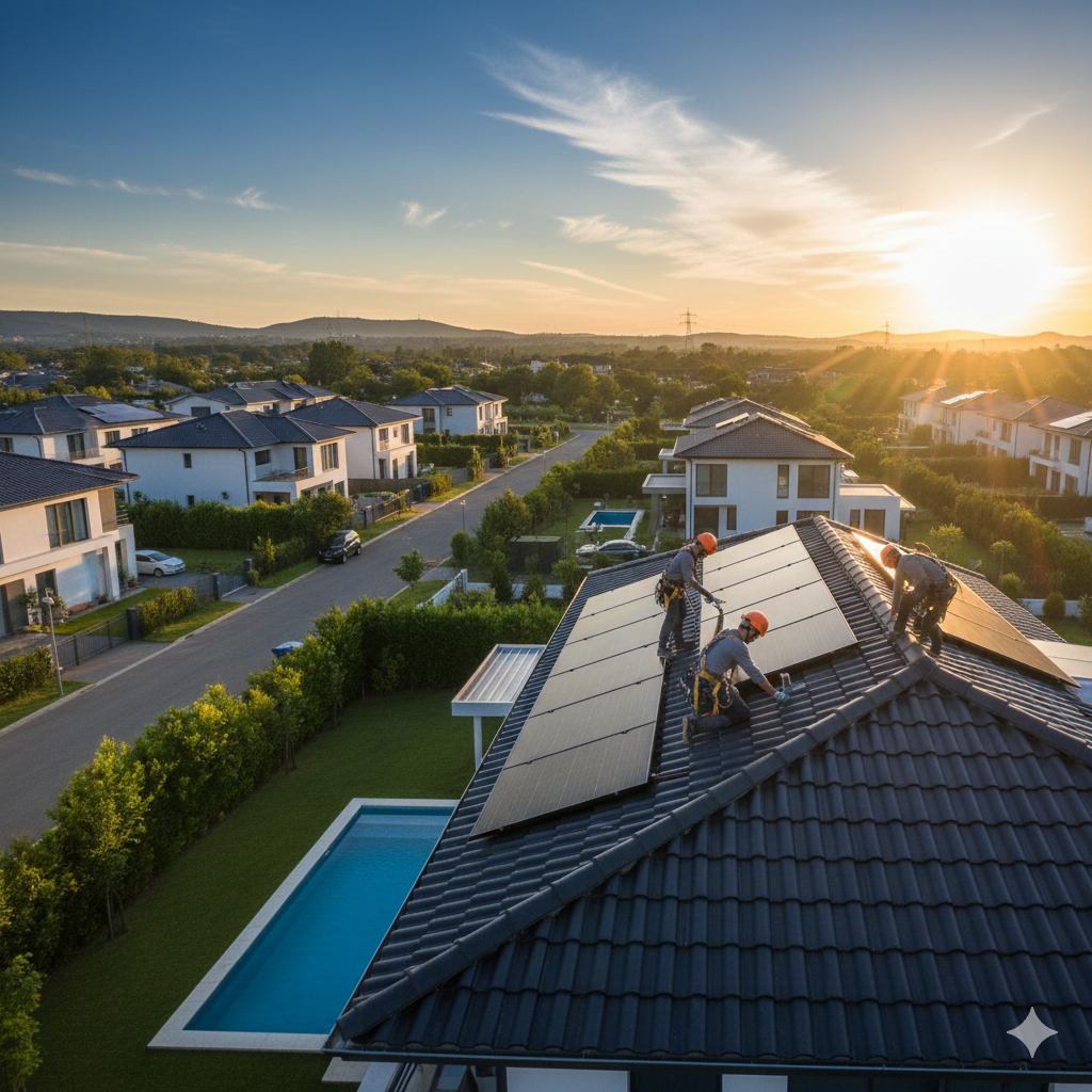 Pemasangan Surapanel Surya (Solar Panel) di Kembangan, Jakarta Barat